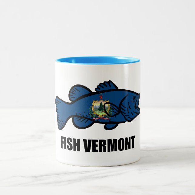 Fish Vermont Two-Tone Coffee Mug (Center)