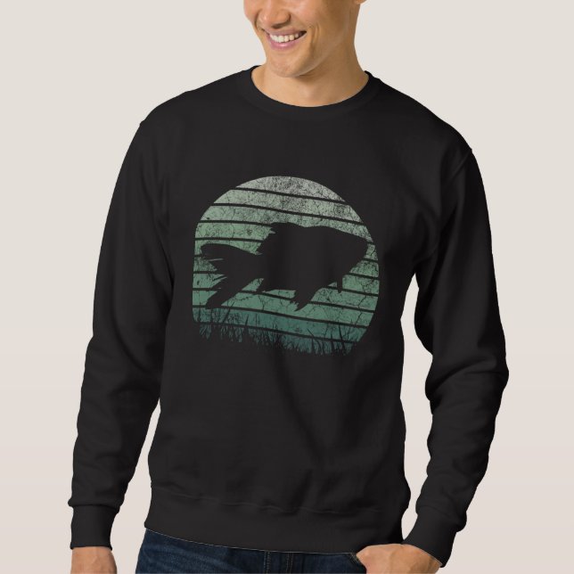 Fish Vintage Animal  Retro Animals Aquarium Sweatshirt (Front)