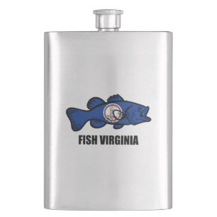 Fish Virginia Hip Flask