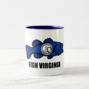 Fish Virginia Two-Tone Coffee Mug