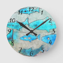 Fish Wall Clock