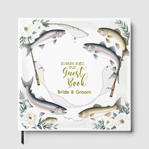 Fish Wedding themed for fishing lovers Guest Book