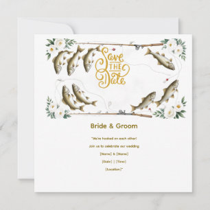 Fish Wedding themed for fishing lovers Save The Date
