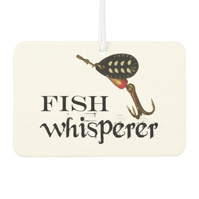 Fish Whisperer Car Air Freshener (Front)