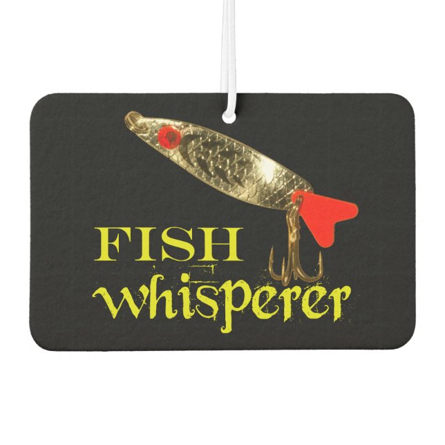 Fish Whisperer Car Air Freshener (Front)