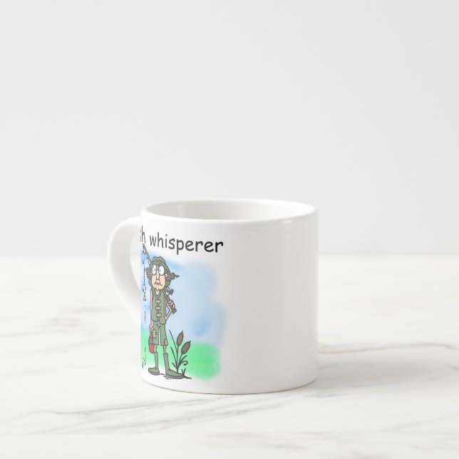 Fish Whisperer Espresso Cup (Front Left)