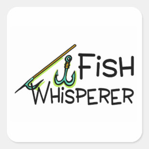 Fish Whisperer Square Sticker