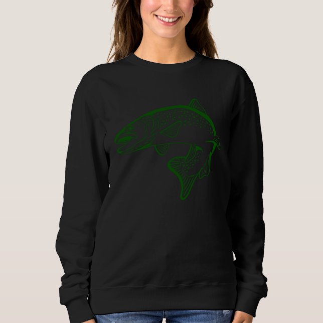 Fish  Wild Bass Sweatshirt (Front)