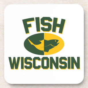 Fish Wisconsin Coaster