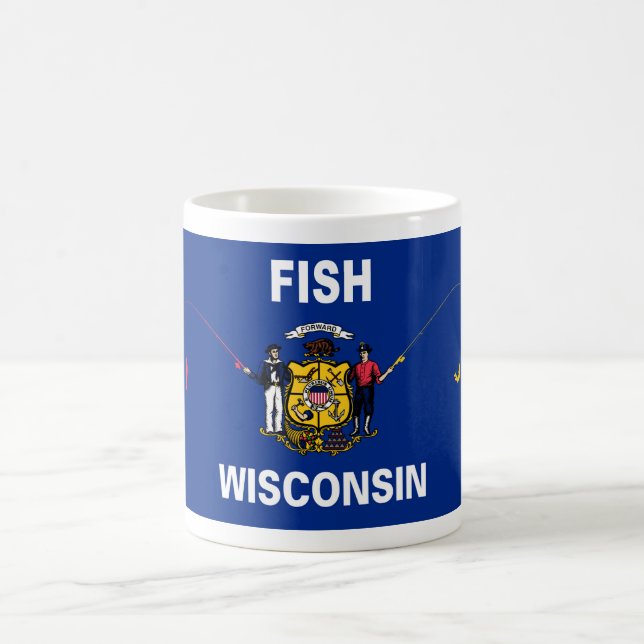 Fish Wisconsin Coffee Mug (Center)