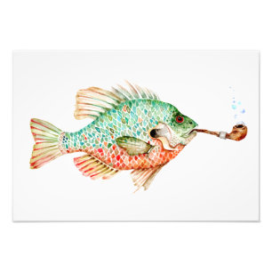 Fish with a Pipe Photo Print