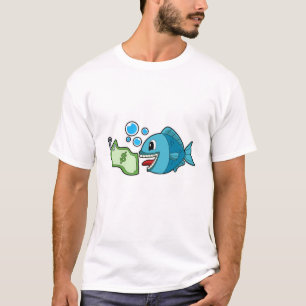 Fish with Bank note T-Shirt