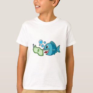Fish with Bank note T-Shirt
