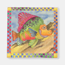 Fish with Chequered Border #1