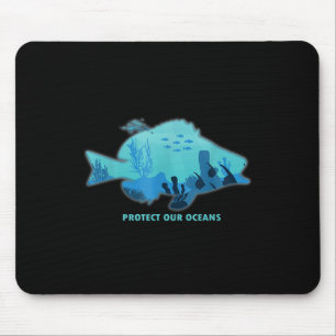 Fish With Fin, Environmental Protection, Climate P Mouse Pad