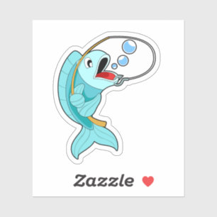 Fish with Fishing rod