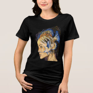 Fish Woman Tri-Blend Shirt