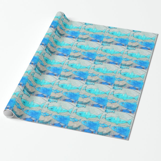 Fish Wrapping Paper (Unrolled)