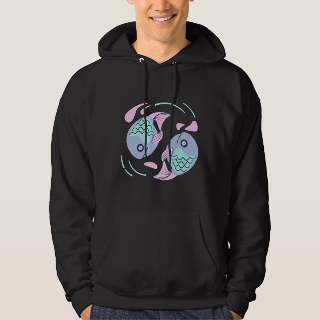 Fish Yin And Yang Hoodie (Front)