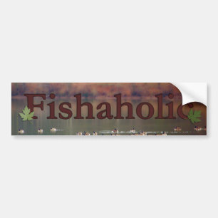 Fishaholic Bumper Sticker