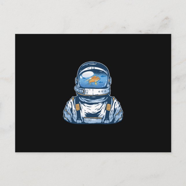 Fishbowl Astronaut Postcard (Front)