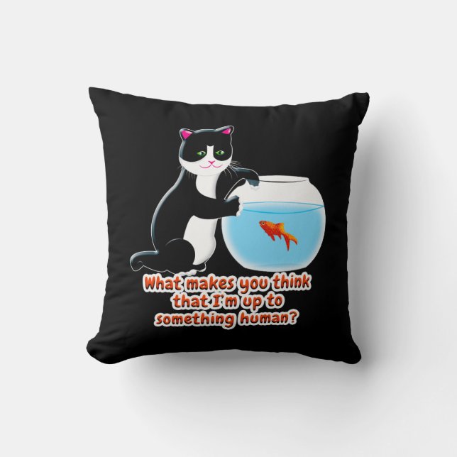 Fishbowl Cat Cushion (Front)