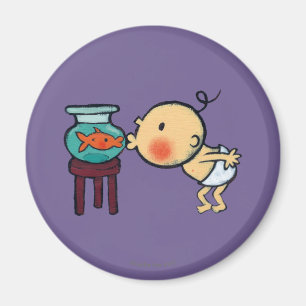 Fishbowl Kisses Orange Goldfish Magnet