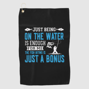 Fisher Art Just Being On The Water Golf Towel