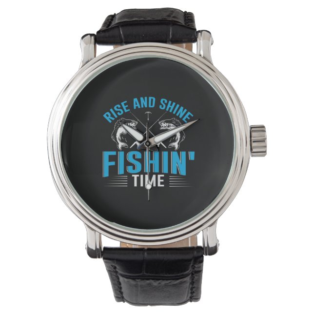 Fisher Art Rise And Shine Fishing Time Watch (Front)