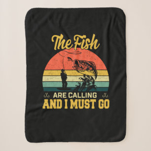 Fisher Art The Fish Are Calling Sherpa Blanket
