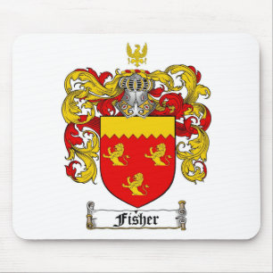 FISHER FAMILY CREST -  FISHER COAT OF ARMS MOUSE PAD