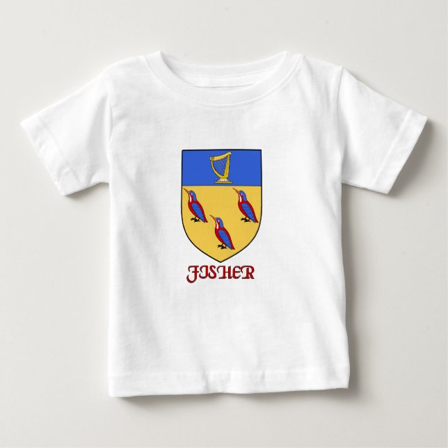 Fisher Family Shield Baby T-Shirt (Front)