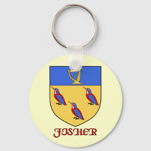 Fisher Family Shield Keychain