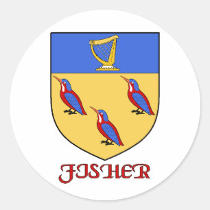 Fisher Family Shield Sticker