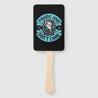Fisher Fishing Hair Do Not Care Hand Fan