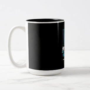 Fisher Fishing Is Cheaper Therapy Two-Tone Coffee Mug