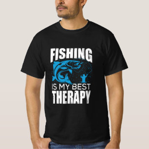Fisher Fishing Is My Best Therapy T-Shirt