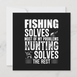 Fisher Fishing Solves Most Of My Problems Invitation