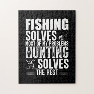 Fisher Fishing Solves Most Of My Problems Jigsaw Puzzle