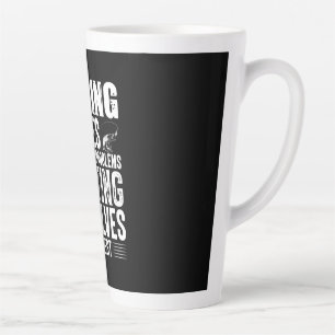 Fisher Fishing Solves Most Of My Problems Latte Mug