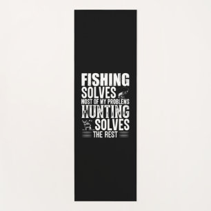 Fisher Fishing Solves Most Of My Problems Yoga Mat