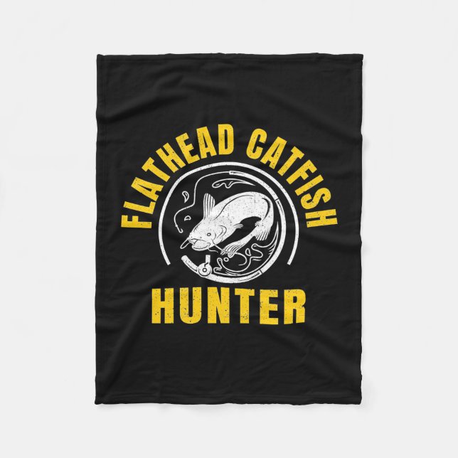 Fisher Freshwater Catfish Hunter Fleece Blanket (Front)
