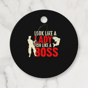 Fisher Gift A Lady Fish Like A Boss Favour Tags