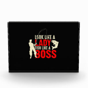 Fisher Gift A Lady Fish Like A Boss Photo Block