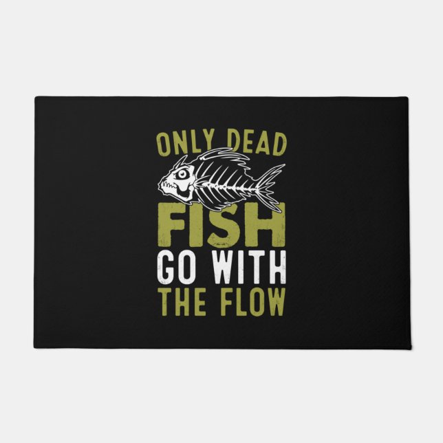 Fisher Gift Fish Go With The Flow Doormat (Front)