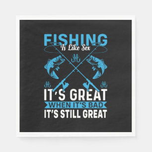 Fisher Gift Fishing Is Great Napkin