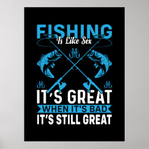 Fisher Gift Fishing Is Great Poster