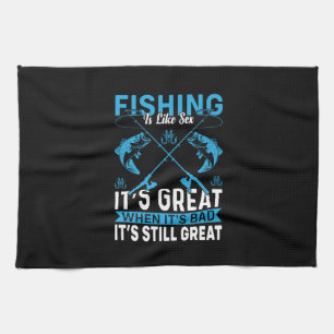 Fisher Gift Fishing Is Great Tea Towel