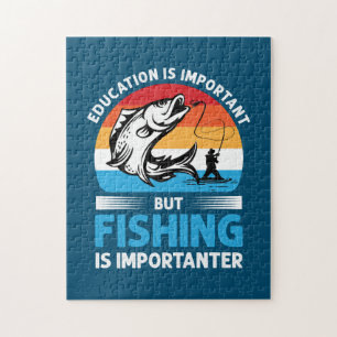 Fisher Gift Fishing Is Importanter Jigsaw Puzzle