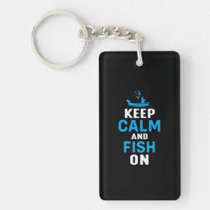 Fisher Gift Keep Calm And Fish On Key Ring